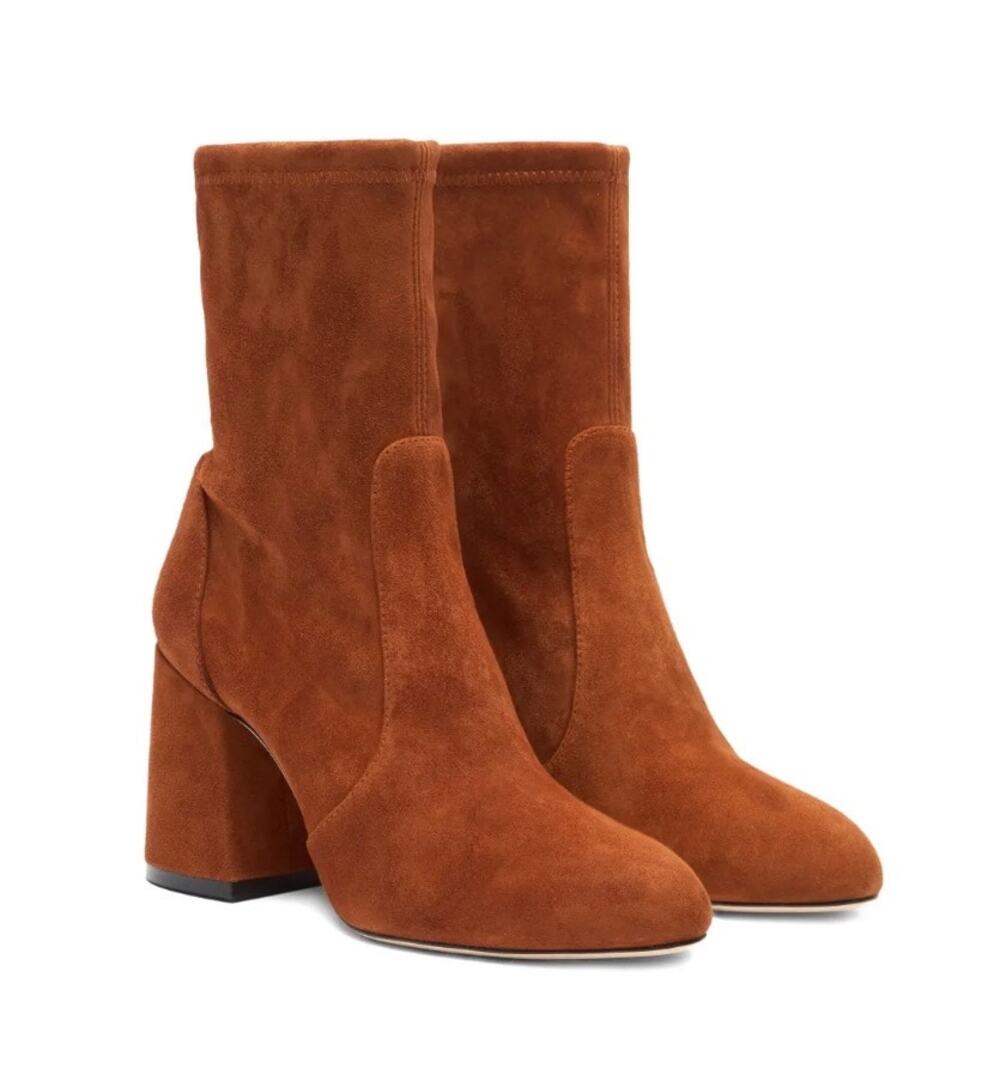 Stuart Weitzman 85mm Essentialist Stretch suede boots
